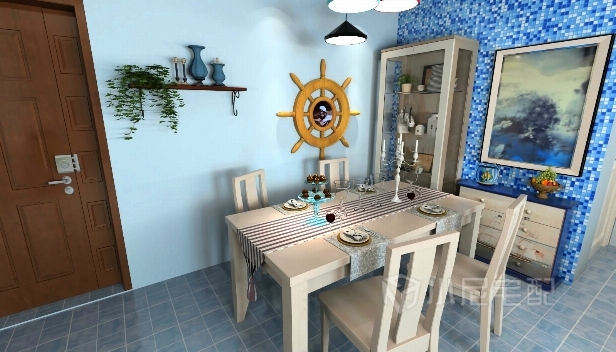 90.78㎡/三室一厅两卫/混搭