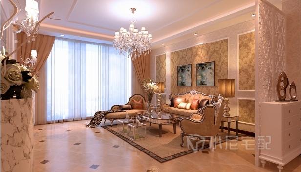 136㎡/三室两厅两卫/欧式