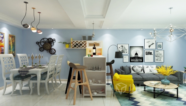 100㎡/三室两厅一卫/现代