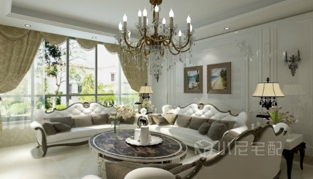 135㎡/三室一厅一卫/欧式