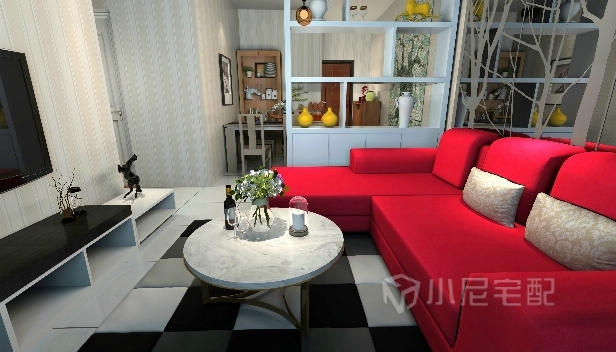 65㎡/两室一厅一卫/混搭