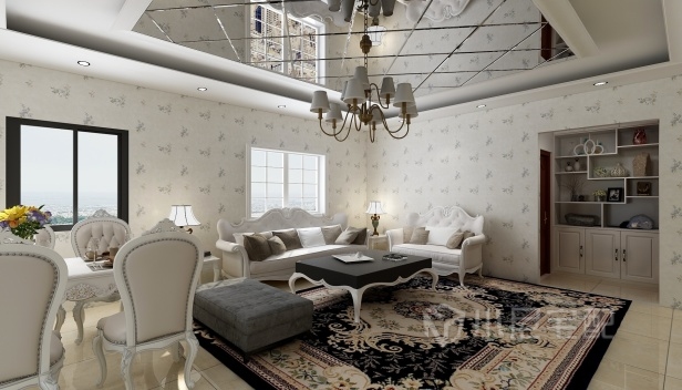 130㎡/三室一厅两卫/欧式