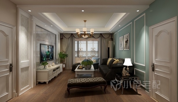 140㎡/三室两厅两卫/美式