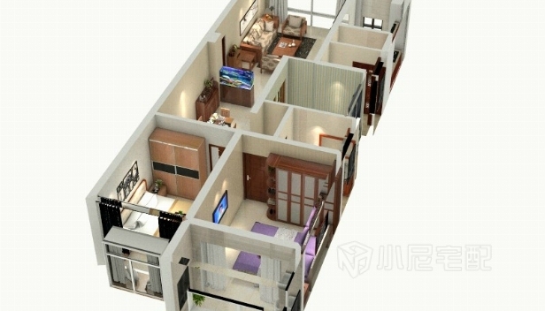 130㎡/三室两厅两卫/中式