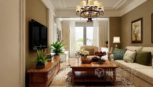 81.9㎡/三室两厅两卫/美式