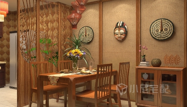 110㎡/三室两厅一卫/东南亚