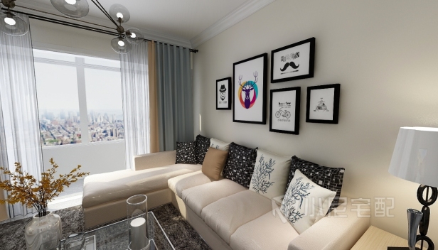 120㎡/三室一厅一卫/现代